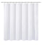 N&Y HOME Caregiver Attendant 36 inches Height Weighted Fabric Shower Curtain Machine Washable,Water Repellent Bathroom Curtains with Grommets, White, 48x36 inch