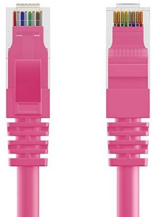 Maximm Ethernet Cable Cat6 Snagless - 6 Feet - Multi-Color - [5 Pack] - Pure Copper - UL Listed - Cable Ties Included