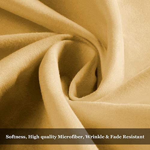 BYSURE Hotel Luxury Bed Sheets Set 4 Piece(Twin, Black) - Super Soft 1800 Thread Count 100% Microfiber Sheets with Deep Pockets, Wrinkle & Fade Resistant