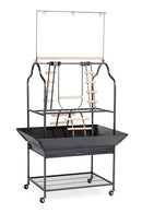Prevue Hendryx 3180 Pet Products Parrot Playstand, Black Hammertone