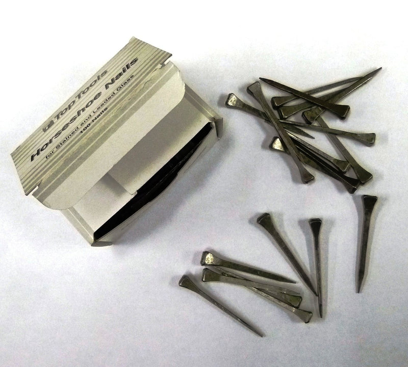 Top Tools Steel 2 Inch Horseshoe Nails Box of 100