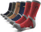 PEACE OF FOOT Hiking Socks boot socks For Mens 6(5+1) Pairs Multi Sports Trekking Climbing Camping working Crew Socks