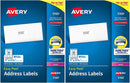 Avery 5160 Easy Peel Address Labels, White, 1 x 2-5/8 Inch, 3,000 Count (Pack of 1) Pack of 2