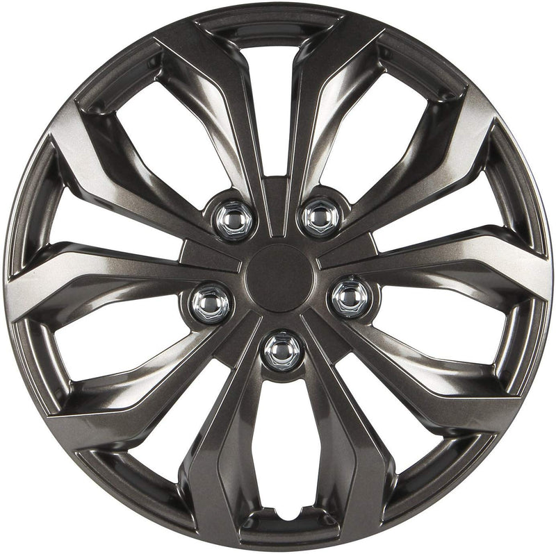 Pilot Automotive WH555-16GM-B Universal Fit Spyder Wheel Cover [Set of 4]