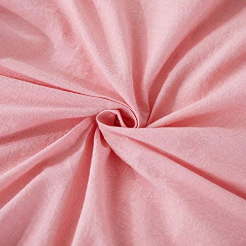 SORMAG 100% Washed Cotton Duvet Cover 3 Piece, Comforter Cover California King Size, Ultra Soft with Zipper Closure, Corner Ties, Simple Bedding Style, Gray White Plaid
