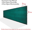 Y- STOP 5' x 25' Green Fence Privacy Screen Windscreen Cover Netting Mesh Fabric Cloth - Get Your Privacy Today Stop Neighbor Seeing-Through Stop Dog Barking Protect Property WE Custom Make Size