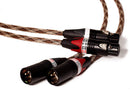 Better Cables SSXLRP-1-MF Silver Serpent II Balanced XLR Audio Cable, 1 meter (3.28'), Stereo Pair (2 Cables), High-End, High-Performance, Silver/Copper Hybrid, Low-Capacitance, Audiophile Audio Cables