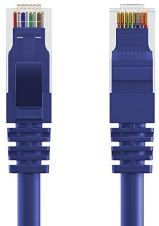 Maximm Ethernet Cable Cat6 Snagless - 6 Feet - Multi-Color - [5 Pack] - Pure Copper - UL Listed - Cable Ties Included