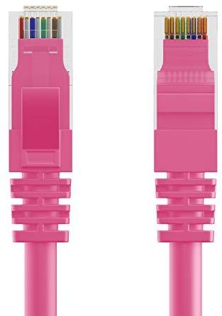 Maximm Ethernet Cable Cat6 Snagless - 6 Feet - Multi-Color - [5 Pack] - Pure Copper - UL Listed - Cable Ties Included