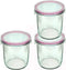 Glasslock RP529 Round Oven Safe Food Glass Container, 720ML (24Ounce), Set of 3