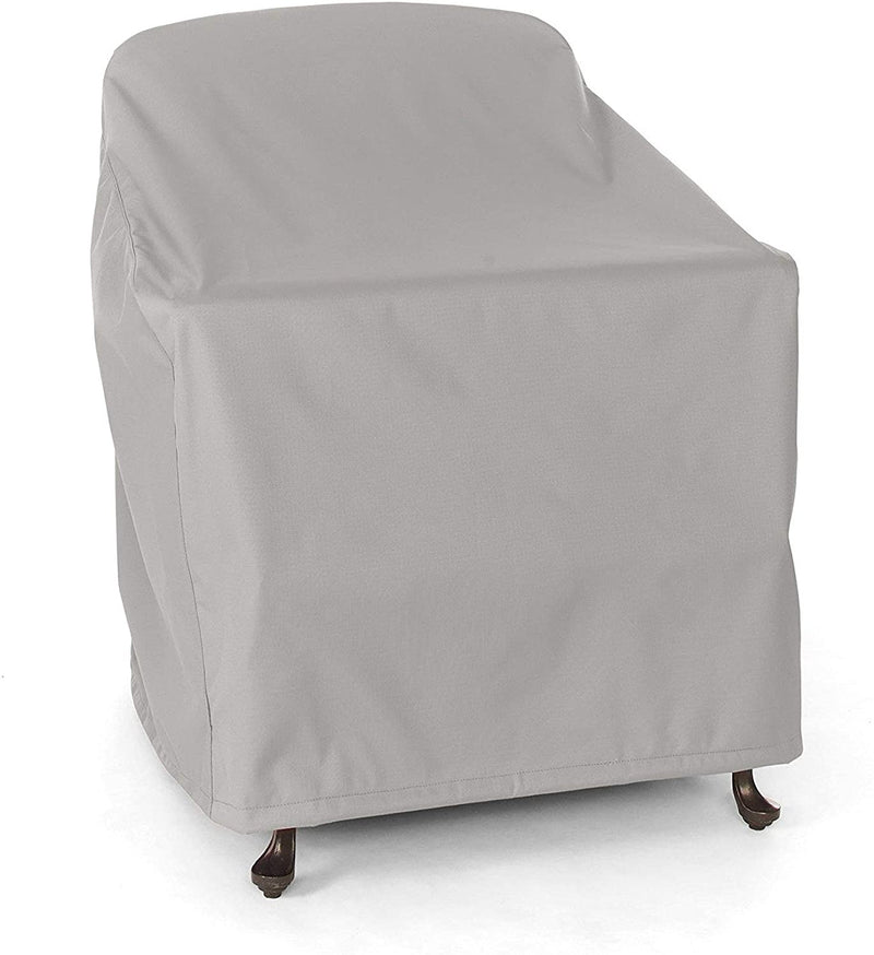 Y- STOP - Outdoor Chair Cover - Fits 34 Inch Width, 40 Inch Depth and 40 Inch Height - Ultima Ripstop - 600D Fade Resistant Poly - Breathable Covered Ventilation -7 Year Warranty - Ripstop Grey