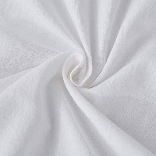 SORMAG 100% Washed Cotton Duvet Cover 3 Piece, Comforter Cover California King Size, Ultra Soft with Zipper Closure, Corner Ties, Simple Bedding Style, Gray White Plaid