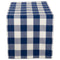 DII Cotton Buffalo Check Table Runner for Family Dinners or Gatherings, Indoor or Outdoor Parties, Halloween, & Everyday Use (14x72",  Seats 4-6 People), Orange & Black