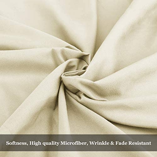 BYSURE Hotel Luxury Bed Sheets Set 4 Piece(Twin, Black) - Super Soft 1800 Thread Count 100% Microfiber Sheets with Deep Pockets, Wrinkle & Fade Resistant