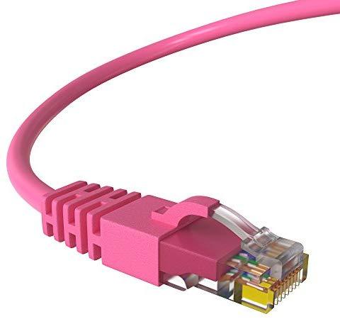 Maximm Ethernet Cable Cat6 Snagless - 6 Feet - Multi-Color - [5 Pack] - Pure Copper - UL Listed - Cable Ties Included
