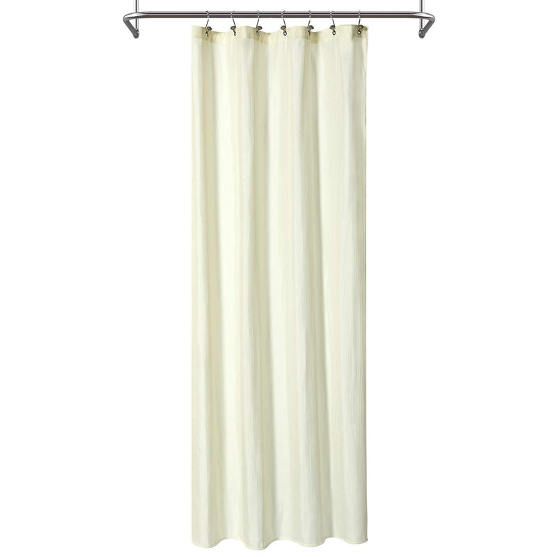 N&Y HOME Fabric Shower Curtain Liner Extra Long Stall Size 54 Width by 80 Length inches, Hotel Quality, Washable, White Bathroom Curtains with Grommets, 54x80