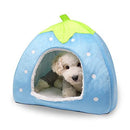 Spring Fever Small Big Animal Strawberry Guinea Pigs Rabbit Dog Cat Puppy Pet Fleece House Indoor Water Resistant Beds