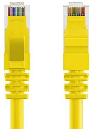 Maximm Ethernet Cable Cat6 Snagless - 6 Feet - Multi-Color - [5 Pack] - Pure Copper - UL Listed - Cable Ties Included