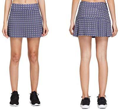 Cityoung Women's Casual Pleated Tennis Golf Skirt with Underneath Shorts Running Skorts