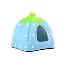 Spring Fever Small Big Animal Strawberry Guinea Pigs Rabbit Dog Cat Puppy Pet Fleece House Indoor Water Resistant Beds