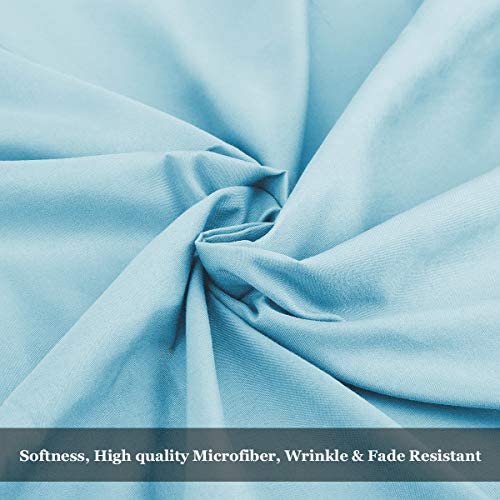 BYSURE Hotel Luxury Bed Sheets Set 4 Piece(Twin, Black) - Super Soft 1800 Thread Count 100% Microfiber Sheets with Deep Pockets, Wrinkle & Fade Resistant