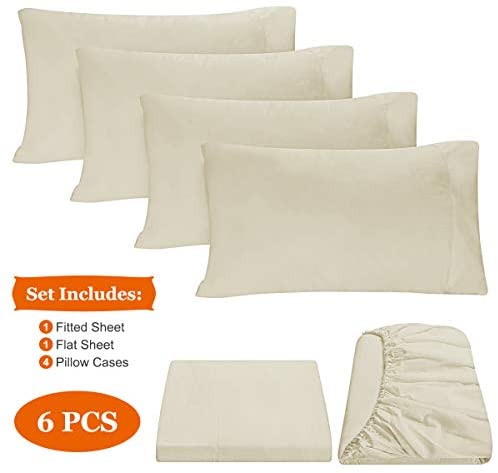 BYSURE Hotel Luxury Bed Sheets Set 4 Piece(Twin, Black) - Super Soft 1800 Thread Count 100% Microfiber Sheets with Deep Pockets, Wrinkle & Fade Resistant