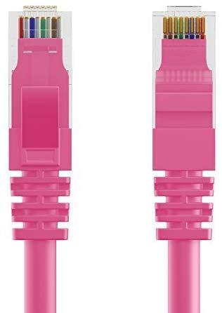 Maximm Ethernet Cable Cat6 Snagless - 6 Feet - Multi-Color - [5 Pack] - Pure Copper - UL Listed - Cable Ties Included