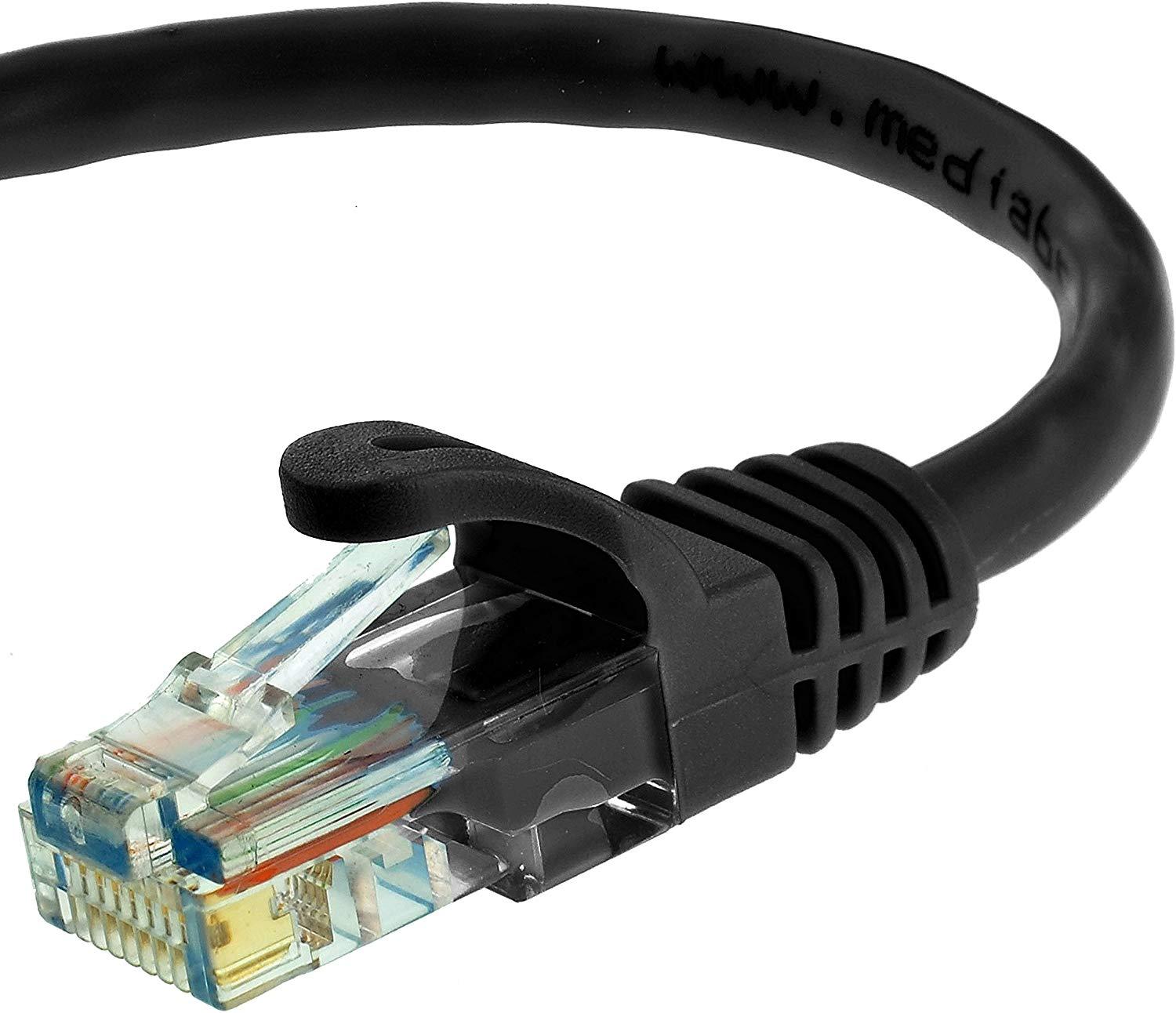 Mediabridge Ethernet Cable (10 Feet) - Supports Cat6 / Cat5e / Cat5 Standards, 550MHz, 10Gbps - RJ45 Computer Networking Cord (Part# 31-699-10B)