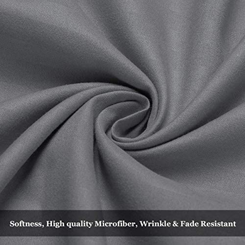 BYSURE Hotel Luxury Bed Sheets Set 4 Piece(Twin, Black) - Super Soft 1800 Thread Count 100% Microfiber Sheets with Deep Pockets, Wrinkle & Fade Resistant