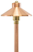 China Hat 12V Black Brass Path Light (7" Shade, 25" Tall) by sunduck