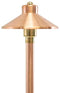 China Hat 12V Black Brass Path Light (7" Shade, 25" Tall) by sunduck