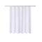 N&Y HOME Caregiver Attendant 36 inches Height Weighted Fabric Shower Curtain Machine Washable,Water Repellent Bathroom Curtains with Grommets, White, 48x36 inch